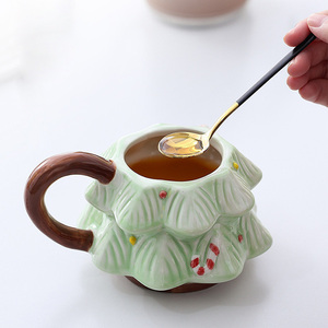 pine tree ceramic <b>mug</b> 14oz christmas <b>mugs</b> ceramic cute ceramic <b>mug</b> - Product Image 6