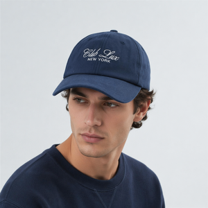 Casquettes de Papa Vintage à Lettres Brodées, Casquettes <span class=keywords><strong>Bleu</strong></span> <span class=keywords><strong>Marine</strong></span> Personnalisées avec Police Brodé, Casquettes de Baseball en Coton <span class=keywords><strong>Bleu</strong></span> <span class=keywords><strong>Marine</strong></span> avec Logo Personnalisé - Product Image 6