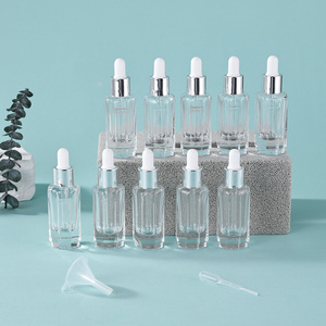 Fuyun Travel Cosmetic <strong>Mini</strong> Bottles Rose Gold 50ml 5ml Sizes Transparent Glass Essential <strong>Oil</strong> <strong>Diffuser</strong> for Skin Care Serum Blush - Product Image 2