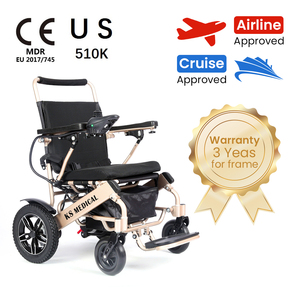 KSM-601AR New Motion Lightweight Electric Wheelchair Automatic <b>Recline</b> Design 12Ah Long-Lasting Battery for Travel and Daily Use - Product Image 4