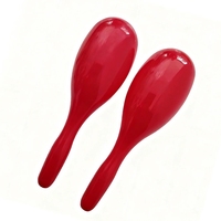 Modern Durable Oval Plastic Colorful Maracas Stage Performance Interactive Props Orff Rhythm Musical Instruments Teaching Aids