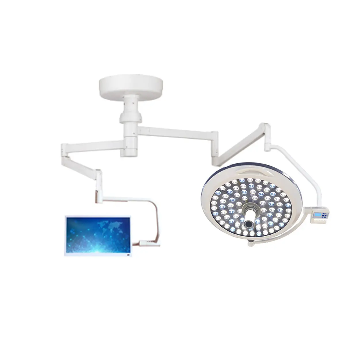 Luz LED quirúrgica de techo para hospitales y clínicas, sistema operativo E700 con cámara HD interna