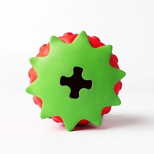 Jouets amusants pour chiens Jouets en caoutchouc fraise difficiles à mordre et à broyer les dents Soulager l'ennui Grands chiens - Product Image 2