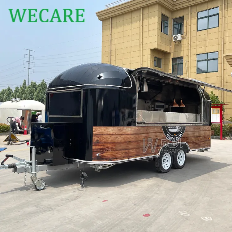 Wecare Volledig Spoor Mobiele Keuken Usa Food Truck Fabricage China Foodtruck Europa Ijs Food Trailers Bar Volledig Uitgerust