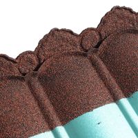 Tuile de Toiture Métallique Enduite de Pierre Moderne et Durable, Résistante à la Chaleur, Imperméable et Ignifuge pour Hôtels, Temples et Appartements - Offre Spéciale