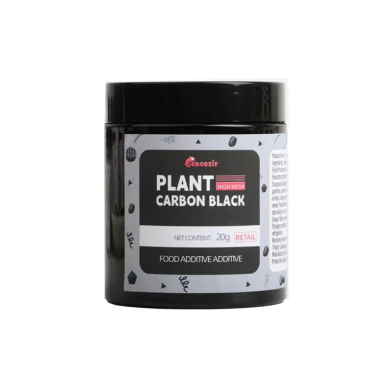 Cocosir Planta De Carbono Preto 20g Pó De Carvão De Bambu Ativado Bolo De Carbono Cozimento Biscoitos Decorações Comestíveis Melanina Pigmento