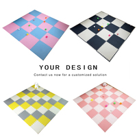 Fairness Source Factory Tapis de sol puzzle en mousse EVA 60x60cm, emboîtable, antidérapant, patchwork, doux, pour exercice et jeu