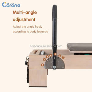 เครื่องรีฟอร์มเมอร์พิลาทิสแบบคลาสสิกสำหรับยิมและสตูดิโอโยคะสมัยใหม่ ทำจากไม้เมเปิลและไม้โอ๊ค สำหรับฝึกสมดุลร่างกาย - Product Image 5