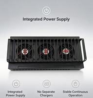 Boîtier de charge multi-téléphones USB 20 ports avec ventilateur de refroidissement et rack métallique pour synchronisation des données