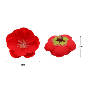 Flores de ciruelo simuladas de Dongchen Crafts, mini cabezas de flores de seda para decoraciones de boda DIY, decoración del hogar, coronas y pulseras. - Product Image 5