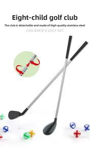 Equipo de entrenamiento de golf para niños, juego de alfombras, juego de alfombras 2 en 1, pelota adhesiva para lanzar deportes y ocio, juguetes para interiores y exteriores - Product Image 6