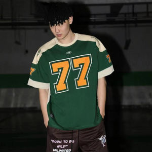 Camiseta Deportiva <span class=keywords><strong>Retro</strong></span> de Manga Corta de Hockey sobre Hielo 77, Estilo Urbano Informal, Jersey de Rugby, <span class=keywords><strong>Baloncesto</strong></span>, Hip Hop, Estilo <span class=keywords><strong>Europeo</strong></span> - Product Image 4