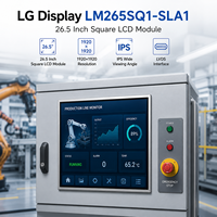 LM265SQ1-SLA1 Modul LCD TFT IPS Persegi 26,5 Inci 1920x1920 1:1 LVDS 60Hz Panel Bingkai Terbuka untuk Sistem Tertanam Industri