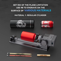 Outil de mise à niveau - Mandrin rotatif automatique R8 pour Atomstack P1, parfait pour les objets cylindriques, les tasses, les stylos