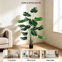 Plantes artificielles en plastique Monstera en gros pour la décoration intérieure et extérieure, décoration de Pâques pour la maison