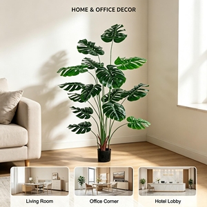 <span class=keywords><strong>Plantes</strong></span> artificielles en plastique Monstera en gros <span class=keywords><strong>pour</strong></span> la <span class=keywords><strong>d</strong></span>écoration intérieure et extérieure, <span class=keywords><strong>d</strong></span>écoration de Pâques <span class=keywords><strong>pour</strong></span> la maison - Product Image 6