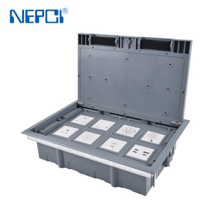 NEPCI EU Germany <span class=keywords><strong>presa</strong></span> di corrente per pavimento scatola 8 Gang 16A potenza modulare <span class=keywords><strong>presa</strong></span> per pavimento con RJ45 - Product Image 3