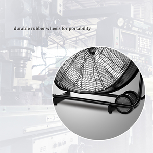 Efficiente risparmio energetico mano spinta 24 pollici industriale ventilatore da pavimento di 360 gradi rotante facile da spostare ventola del tamburo potente ventilatore da 240W AC - Product Image 5