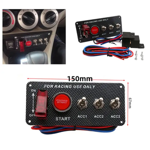 Pannello interruttore luci Off Road interruttore 12V LED interruttore Racing Car motore avviamento pulsante interruttore di accensione pannello di controllo per RV barca