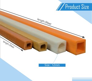 Top Selling Rigid PVC Square Hollow <b>Profile</b> Black <b>Plastic</b> Tube for Furniture Construction Structural Framework and Industrial - Product Image 3