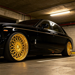 Llantas de aleación forjadas de 2 piezas Gold 6061-T6 Deep Dish de 20, 22, 24, 26 pulgadas, 5x112, 5x120, para exhibición de coches, fabricante personalizado - Product Image 2