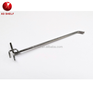 8Inch Siêu Thị Pegboard Hooks Đôi Dòng Móc Kim Loại Hiển Thị <span class=keywords><strong>Peg</strong></span> Hooks Cửa Hàng Phụ Kiện Phù Hợp - Product Image 2