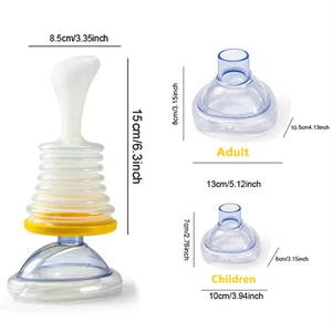 Máscaras de RCP Desechables para Adultos e Infantes, Válvula Unidireccional, Maniquí para Práctica Boca a Boca, Material Plástico para Ciencias Médicas - Product Image 2