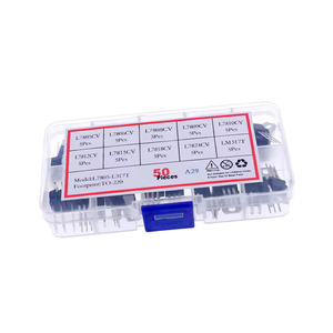 50 cái 10 giá trị để 220 điều chỉnh điện áp Transistor Assortment Kit lm317t l7805 l7806 l7808 l7809 l7810 l7812 l7815 l7818 l7824 - Product Image 1