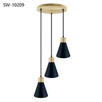Lámpara Colgante LED de Hierro Industrial E27 para Comedor, Sala de Estar, Dormitorio, Bar