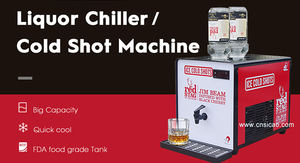 Distributeur de boissons glacées Ardent Spirits, 2 bouteilles, machine à glaçons, refroidisseur de liqueur, réfrigérateur à glace pour bouteilles de <span class=keywords><strong>vodka</strong></span> - Product Image 3