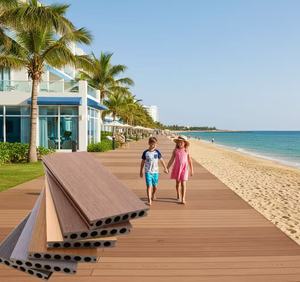 Tarima de Madera Compuesta WPC, Sistema de Click, Diseño Moderno con Vetas de Madera, Resistente al Agua, Baldosas de Alta Calidad para Balcón y Terraza - Product Image 2