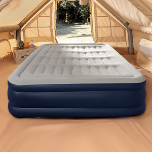 Matelas gonflable floqué transfrontalier haut de gamme en PVC écologique pour extérieur, monté sur véhicule, avec pompe à air électrique - Product Image 3
