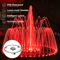 Fuente Musical Pequeña para Exteriores, Fuente de Agua Danzante Personalizada de Acero Inoxidable para Parques, Patios y Jardines