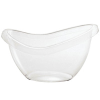 Seau à glace et refroidisseur à vin Yuanbao 12L en plastique transparent au design moderne pour bars et restaurants