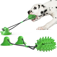 Jouet à mâcher pour chien le plus vendu, balle cactus à double ventouse, bâton de nettoyage dentaire et de mastication, balle de lancer en TPR Ventalor 160x80cm