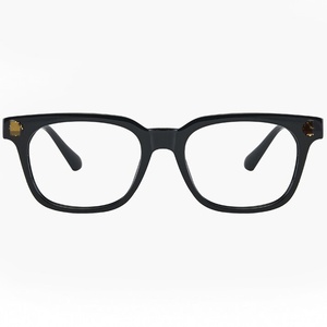 Occhiali Classici Anti Luce Blu con Montatura Nera Leggera in PC, Occhiali da Sole Piatti per Matrimoni e Viaggi, Occhiali Ottici alla Moda - Product Image 5