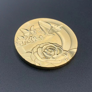 Molde de Pressão Cosmético de Cobre com Design Floral Personalizável para Pó de Sombra com Relevo - Product Image 3