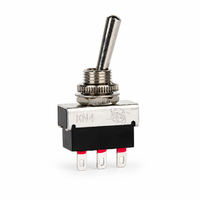 Interrupteur à bascule miniature SUDA KN4-102 SPDT, 2 positions, 3 broches, bleu, 3A 250V, marche-arrêt, 8,2 mm, IP44, cuivre, 10 000 cycles pour machine d'automatisation