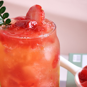 ส่วนผสมชาบับเบิ้ลเกรดพรีเมี่ยม<span class=keywords><strong>แยม</strong></span><span class=keywords><strong>สต</strong></span>รอเบอร์รี่ปั่นสำหรับ<span class=keywords><strong>สต</strong></span>รอเบอร์รี่ชีสนมปั่น - Product Image 4