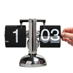 Retro Page Turning Table Flip Clock Digital Flip Desk&Table Clock