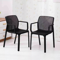 Restaurant confortable chaises nordiques bras chaise de salle à manger chaise de salon