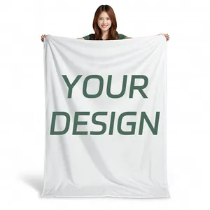 High Quality Washable Custom Size Professional Digital Fleece Woven Printing Blanket