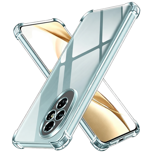 Weview Mobile Phone Case for Honor 200 5G Shockproof Clear Case with Soft TPU Bumper Slim Soft Silicone TPU Protective Case
