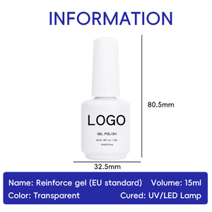 Gel Reforzador Anti-Rotura 3-Free HEMA TPO Free de Alta Transparencia para Uñas Débiles, Cumple con la Normativa de la UE, Gel de Grado Profesional para Venta al Por Mayor, 15ml - Product Image 6