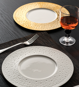 Assiettes en porcelaine écologiques inspirées de Mars, personnalisables, vente en gros, vaisselle pour les restaurants haut de gamme, les hôtels et les mariages - Product Image 2