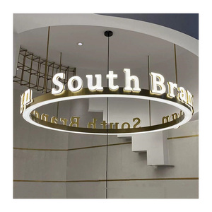 Tùy chỉnh 3D sáng Acrylic thư ký cho doanh nghiệp cá nhân LED chiếu sáng biển quảng cáo ngoài trời tường trang trí nội thất - Product Image 1