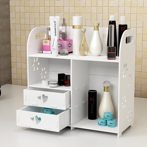 Boîte de <span class=keywords><strong>rangement</strong></span> cosmétique multi-niveaux pour coiffeuse, support de <span class=keywords><strong>rangement</strong></span> pour produits de soin de la peau avec tiroir - Product Image 2