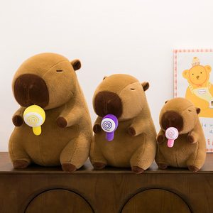Großhandel niedlichen Tier Capybara Plüschtiere für Kinder benutzer definierte Dulces Capibara gefüllte Plüsch puppen - Product Image 3