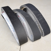 Courroie abrasive en tissu souple Deerfos JC122 pour le ponçage, au carbure de silicium, pour le polissage du métal