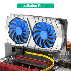 Tizric PCI-Express 5,0/4,0 16X адаптер карты PCIE 4,0 164Pin увеличивающая высоту карта с ATX 6Pin PWR разъем для DIY PC - Product Image 5